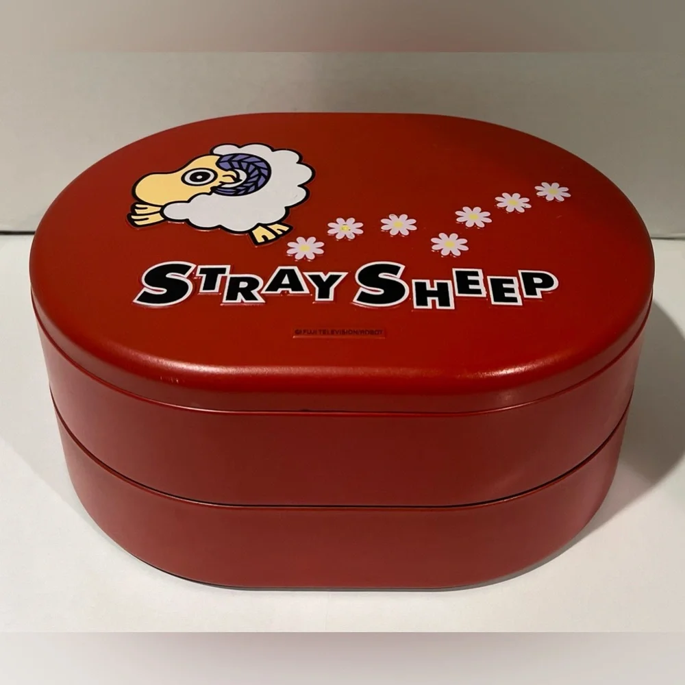 Stray Sheep Poe Fuji Television Robot Bento Jewelry Storage Container & 4 Plates